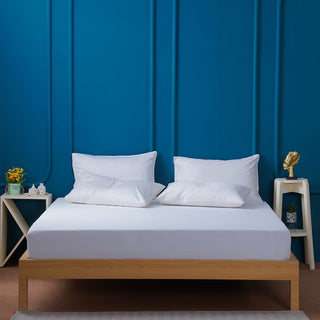 Lisa Bamboo - White Fitted Sheet - Loomshire