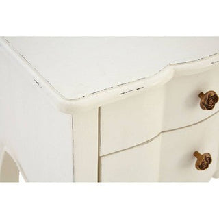 Loire 2 Drawer White Bedside Table - LOOMSHIRE - 4
