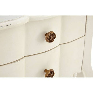 Loire 2 Drawer White Bedside Table - LOOMSHIRE - 5