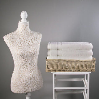 Luxury Bamboo Towel in White - LOOMSHIRE - 4