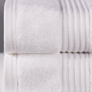 Luxury Bamboo Towel Set in White - LOOMSHIRE - 1