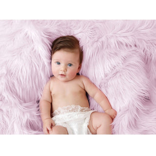 Luxury Faux Fur Baby Blanket - Pink - LOOMSHIRE - 3