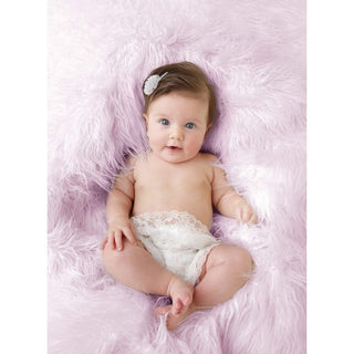 Luxury Faux Fur Baby Blanket - Pink - LOOMSHIRE - 4