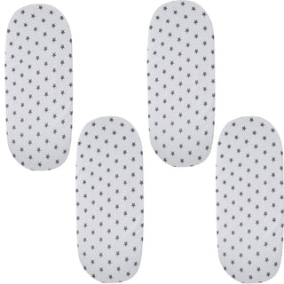 Moses Basket Jersey Fitted Sheet 100% Cotton - Pack Of 4 - LOOMSHIRE - 8