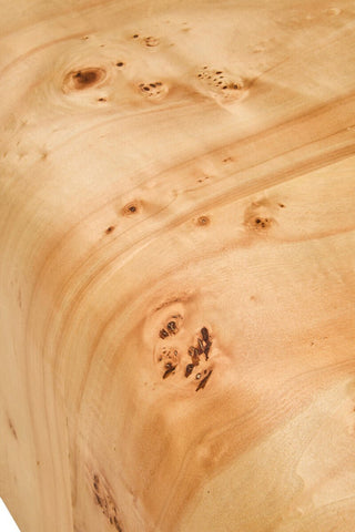 Mota Burl Wood Design Curved Coffee Table - LOOMSHIRE - 9