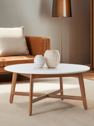 Myan White Marble Coffee Table - LOOMSHIRE - 26