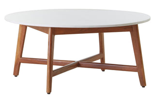 Myan White Marble Coffee Table - LOOMSHIRE - 1