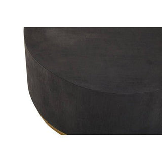 Naro Black And Gold Concrete Look Coffee Table - LOOMSHIRE - 6