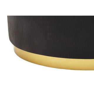 Naro Black And Gold Concrete Look Coffee Table - LOOMSHIRE - 4