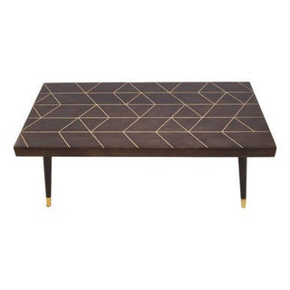 Naro Mango Wood And Gold Finishing Coffee Table - LOOMSHIRE - 2