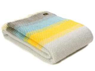 Ombre Pure New Wool Throw - Tidal Blue - LOOMSHIRE - 1