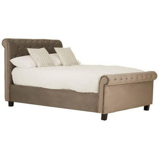 Orlando Grey Ottoman Double Bed - LOOMSHIRE - 1
