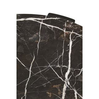 Palermo Round Black Marble Top Large Coffee Table - LOOMSHIRE - 9