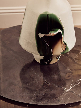 Palermo Round Black Marble Top Small Coffee Table - LOOMSHIRE - 5