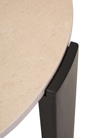 Palermo Round Cream Marble Top Large Coffee Table - LOOMSHIRE - 11