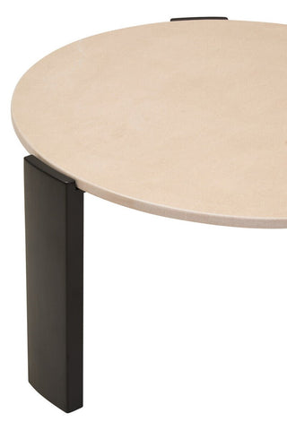 Palermo Round Cream Marble Top Large Coffee Table - LOOMSHIRE - 9