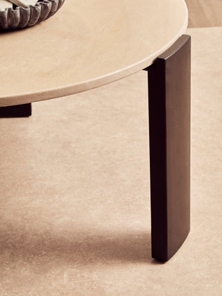 Palermo Round Cream Marble Top Large Coffee Table - LOOMSHIRE - 6