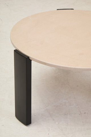 Palermo Round Cream Marble Top Large Coffee Table - LOOMSHIRE - 12