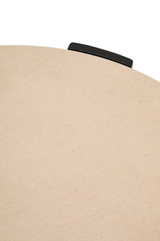 Palermo Round Cream Marble Top Large Coffee Table - LOOMSHIRE - 10