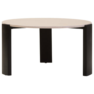 Palermo Round Cream Marble Top Large Coffee Table - LOOMSHIRE - 3