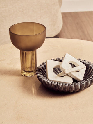 Palermo Round Cream Marble Top Large Coffee Table - LOOMSHIRE - 5