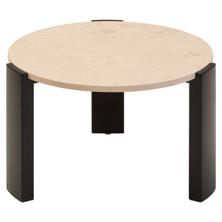 Palermo Round Cream Marble Top Small Coffee Table - LOOMSHIRE - 3