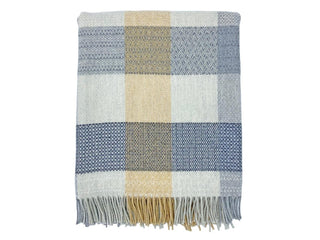 Patchwork Merino Lambswool Throw - Croft - LOOMSHIRE - 1