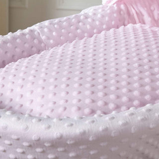 Pink Dimple Moses Basket Bedding Set - LOOMSHIRE - 1