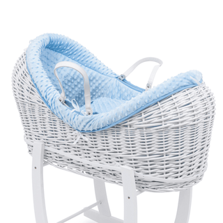 Pod Blue Dimple Moses Basket Bedding Set - LOOMSHIRE - 2