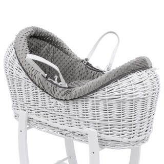 Pod Grey Dimple Moses Basket Bedding Set - LOOMSHIRE - 2