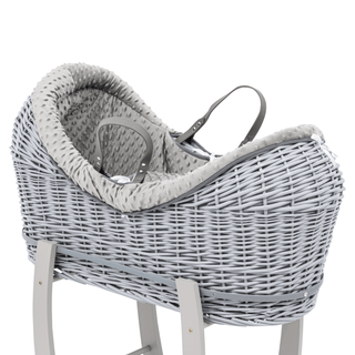 Pod Grey Dimple Moses Basket Bedding Set - LOOMSHIRE - 1