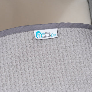 Pod Grey Waffle Moses Basket Bedding Set - LOOMSHIRE - 4