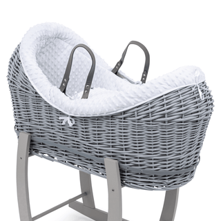 Pod White Dimple Moses Basket Bedding Set - LOOMSHIRE - 1