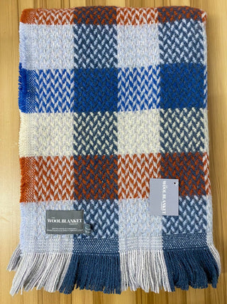 Random Check Celtic Weave Recycled Wool Throw - LOOMSHIRE - 10