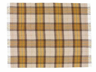 Skye Shetland Pure New Wool Throw - Gold - LOOMSHIRE - 2