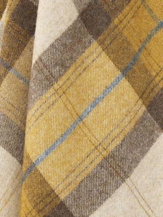 Skye Shetland Pure New Wool Throw - Gold - LOOMSHIRE - 4