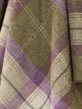 Skye Shetland Pure New Wool Throw - Heather - LOOMSHIRE - 3