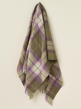 Skye Shetland Pure New Wool Throw - Heather - LOOMSHIRE - 2