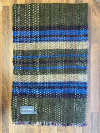 Small Checked Random Recycled Wool Blanket - LOOMSHIRE - 24