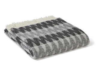 Snowdonia Pure New Wool Throw - Dove - LOOMSHIRE - 1