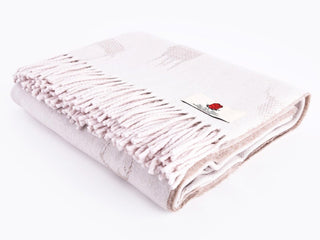 Stag Merino Lambswool Throw - Fawn - LOOMSHIRE - 3