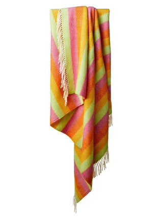 Stripe Pure New Wool Throw - Refresh - LOOMSHIRE - 4