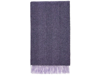 Sweet Shop Herringbone Pure New Wool Throws - LOOMSHIRE - 3