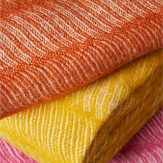 Twist Pure New Wool Throw - Pumpkin - LOOMSHIRE - 2