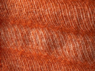 Twist Pure New Wool Throw - Pumpkin - LOOMSHIRE - 4
