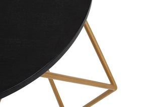 Varana Round Marble Top Coffee Table With Gold Finish Frame - LOOMSHIRE - 6