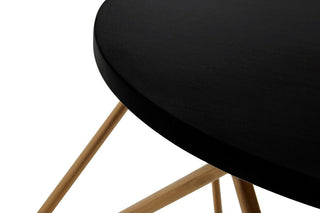 Varana Round Marble Top Coffee Table With Gold Finish Frame - LOOMSHIRE - 7