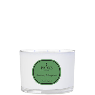 VINTAGE AROMATHERAPY ROSEMARY & BERGAMOT 350G 3 WICK CANDLE - LOOMSHIRE - 1