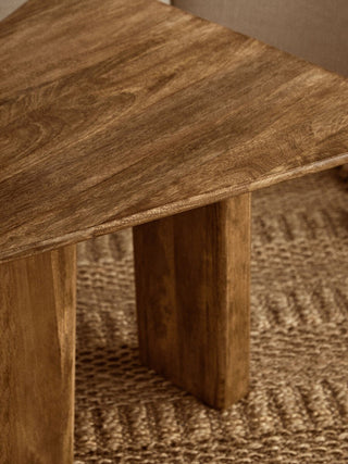 Walsa Natural Finish Mango Wood Coffee Table - LOOMSHIRE - 8