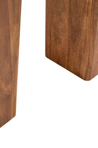 Walsa Natural Finish Mango Wood Coffee Table - LOOMSHIRE - 12